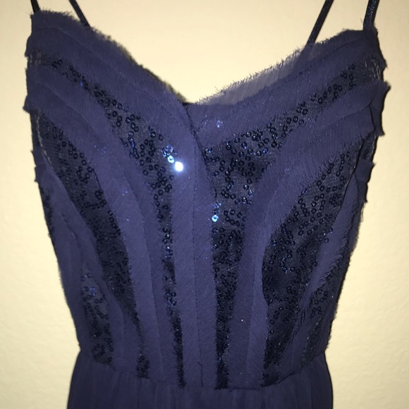 Navy blue bcbg gown - Picture 4 of 8